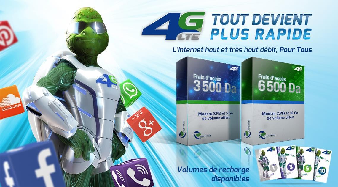 Algérie Télécom : Rechargez votre compte Idoom 4G et bénéficiez jusqu’à 100 Go de volume Internet !