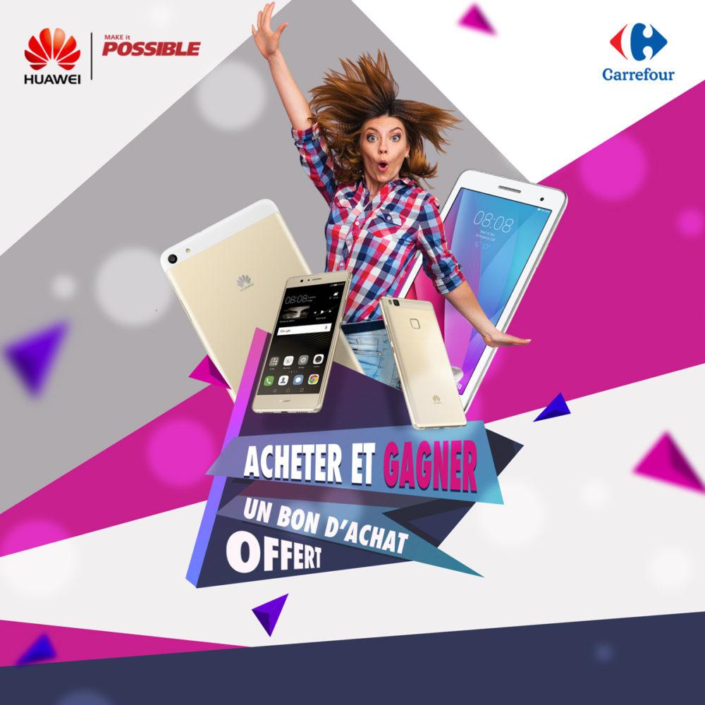 Huawei Algérie : Un bon d’achat offert pour tout achat d’un P9 Lite ou tablette T1
