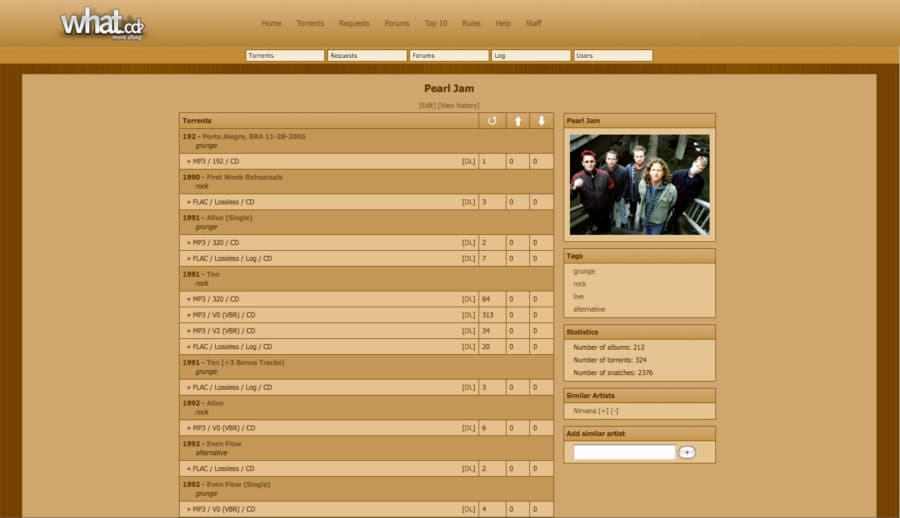 Le Tracker torrent de musiques What.cd ferme ses portes
