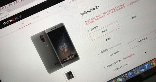 ZTE Nubia Z17 dévoile sa fiche technique et son design