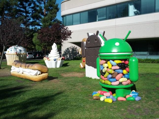 Android – Google publie le taux de distribution des versions