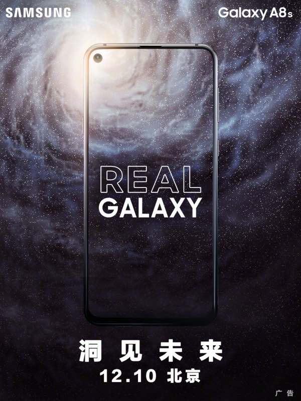 Samsung devance Huawei, le Samsung Galaxy A8s arrive le 10 décembre.
