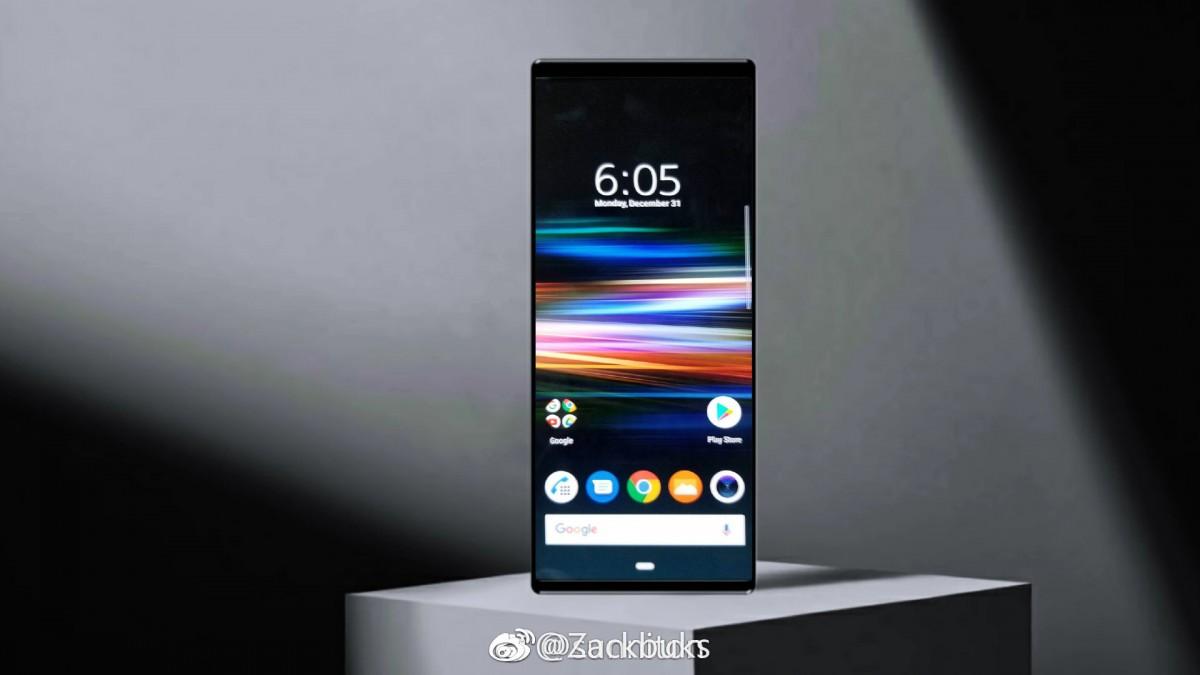 Sony Xperia XA3 montre un écran 21:9, tout comme le XZ4