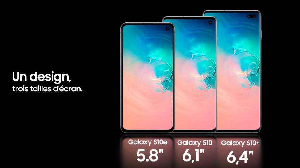 Samsung Galaxy S10e, S10 et S10+ débarquent avec les premiers écrans HDR10+ au monde