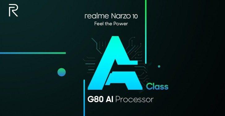 Realme Narzo 10 a été officiellement confirmé pour embarquer l’Helio G80 SoC