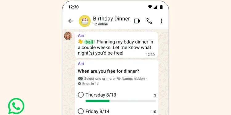 WhatsApp déploie enfin la fonction @all pour les groupes