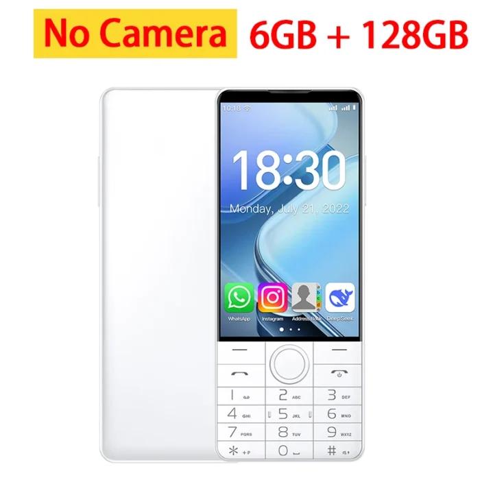 Téléphone mobile intelligent DOOV R70 4G avec écran tactile et clavier, sans caméra, 6 Go + 128 Go, 2600 mAh, écran 4,0 pouces, Android, clavier hébreu