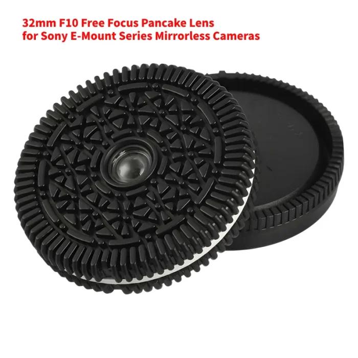 Objectif crêpe à mise au point libre F10 32mm, pour Sony E Mount/pour Nikon Z-Mount/pour appareils photo sans miroir Fuji x-moun