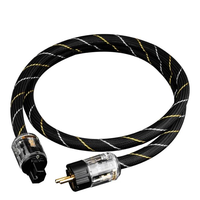 YYAUDIO Câble d’alimentation en cuivre haut de gamme Hifi Audio US/EU, cordon d’alimentation en cuivre pur avec connecteur de prise d’alimentation P-029/P-029E