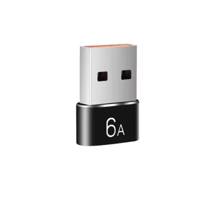 Adaptateur USB vers Type C OTG 2025 6A, convertisseur de chargeur USB-C mâle vers type-c femelle 120W pour transfert de données Macbook Samsung