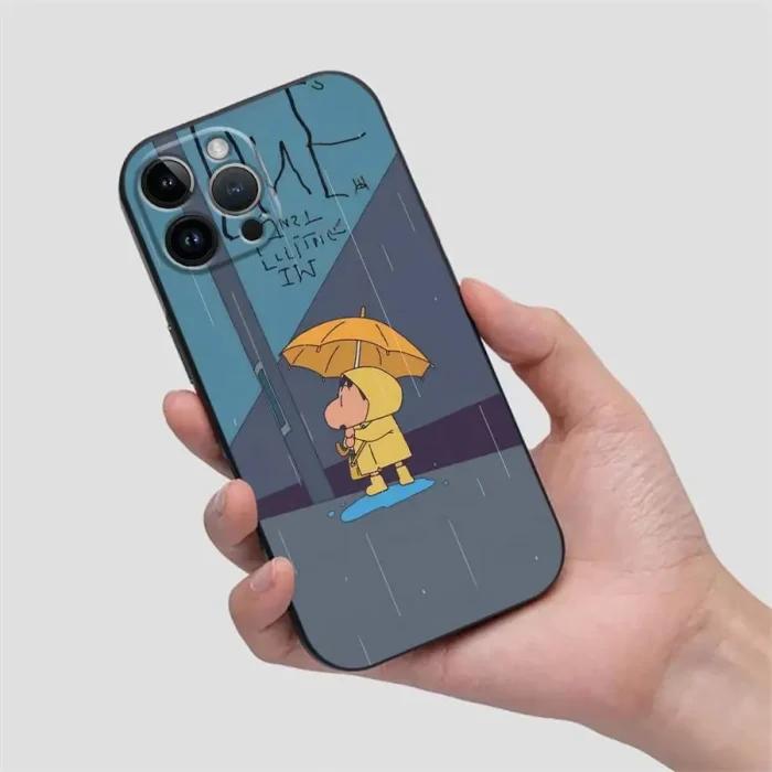 Coque de protection pour téléphone Apple iPhone 17 Pro Max 16 14 13 11 15 Pro 7 8 Air 12 XR XS MAX Cool Cra-yons Shin-chans