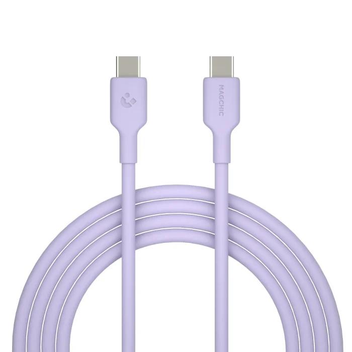 Câble USB Type C en silicone doux pour la peau, USB A vers C, charge rapide et transfert de données pour iPhone 17/16/15, Samsung Galaxy S25/S24/S23