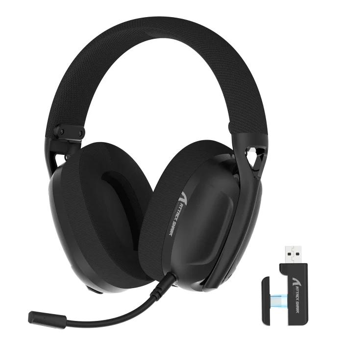 Casque de jeu ATTACK SHARK L80 ultra-léger, trois modes, sans fil, batterie 600 mAh pour PC/PS4/PS5/Switch/Xbox