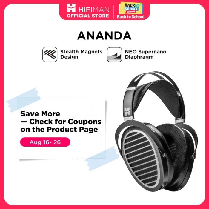 HIFIMAN-Ananda Stealth Over-Ear, Casque Communautés ar Magnétique Hi-Fi, Dos Ouvert, Book ine Taille