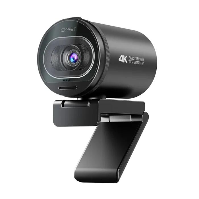 Webcam 4K pour Streaming, Caméra Web 1080P 60FPS USB EMEET S600 avec Autofocus et Micros pour TikTok/YouTube