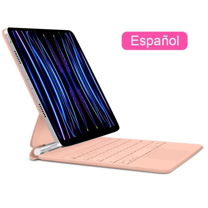 GOOChain DOQ-Clavier magique pour iPad Pro 11 2024, Air 4, Air 5, Air 6, 10e génération 6e, inspectés, 4e, merveilleuse, Isabel Cover Case, 12.9