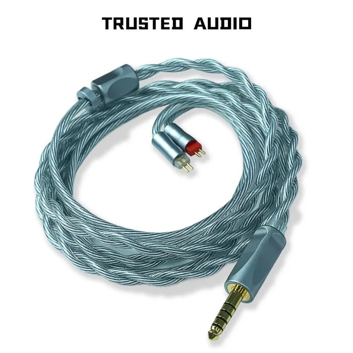Câble de mise à niveau Trusted-50 pour HIFIMAN Truthear ZERO:RED AFUL Performer, MMCX/0,78 mm 2 broches/QDC/Dual 3,5 mm, 3,5/4,4 mm équilibré