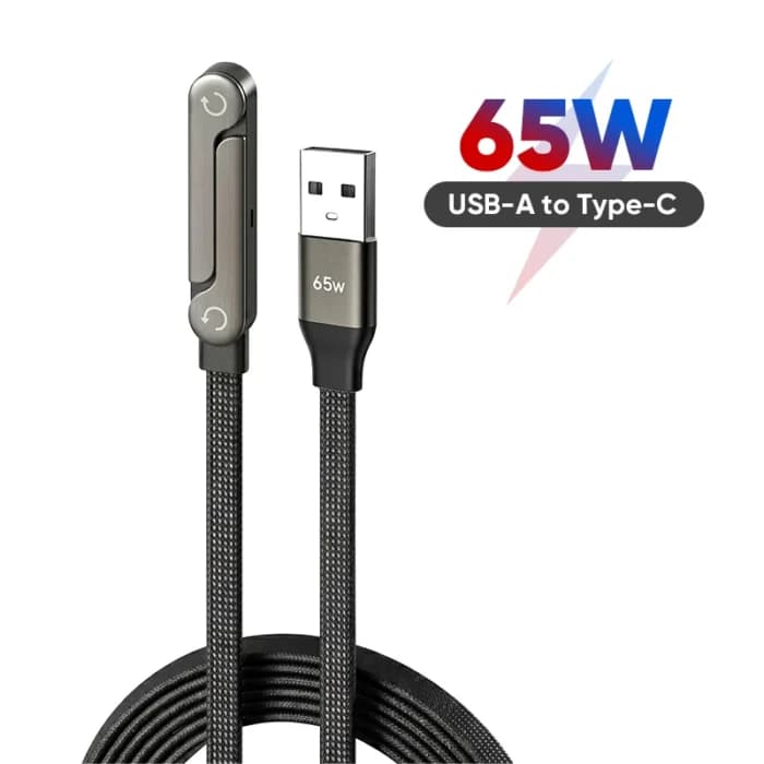 KUULAA 240W 2-en-1 USB-C vers USB-C Câble de charge rapide avec support pliable et support de bureau Type C pour iPhone 17 16