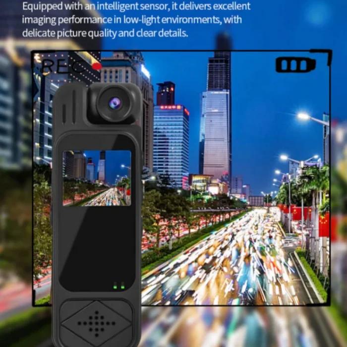 Mini caméra de poche avec écran, enregistreur portable, enregistrement audio et vidéo, clip arrière, vision nocturne infrarouge haute définition