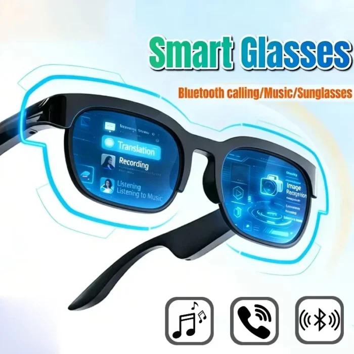 Nouvelles Lunettes Intelligentes 2026 : Traduction IA, Conversation Bluetooth, Enregistrement, Écoute Musicale – Lunettes de Soleil Connectées pour Hommes et Femmes