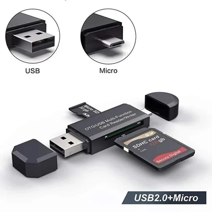 Lecteur de carte SD lecteur de carte USB C 3 en 1 USB 2.0 TF/Mirco SD lecteur de carte mémoire intelligent Type C OTG clé USB lecteur de carte adaptateur