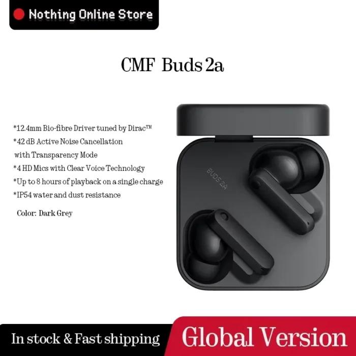 Microphones CMF Buds 2a 42dB ANC 4HD jusqu’à 31 heures de lecture Bluetooth 5.4 pilote 12,4 mm