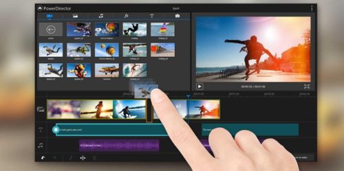powerdirector application montage video