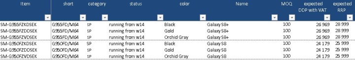 galaxy s8 s8 plus price colors