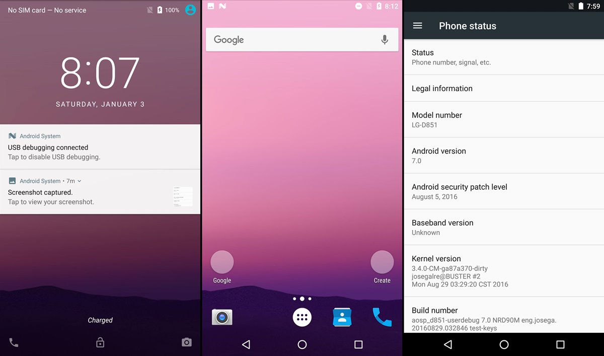 Android One, Android Go, AOSP - Tout ce que vous devez savoir 8 T Mobile G3 Nougat AOSP ROM 1