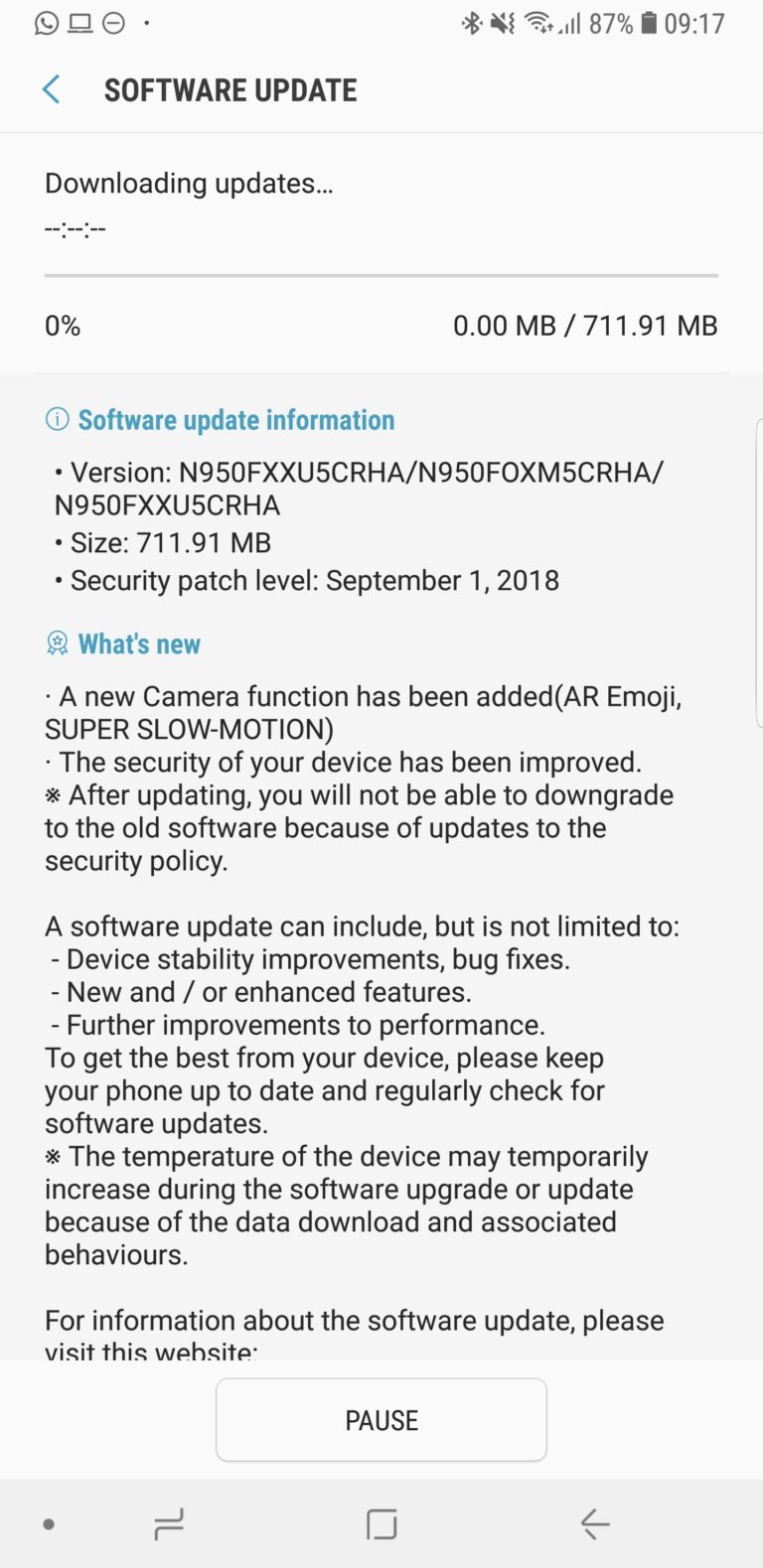 Samsung - Super Slow-Motion et AR Emojis débarquent sur le Galaxy S8 3 note 8 update ar emoji