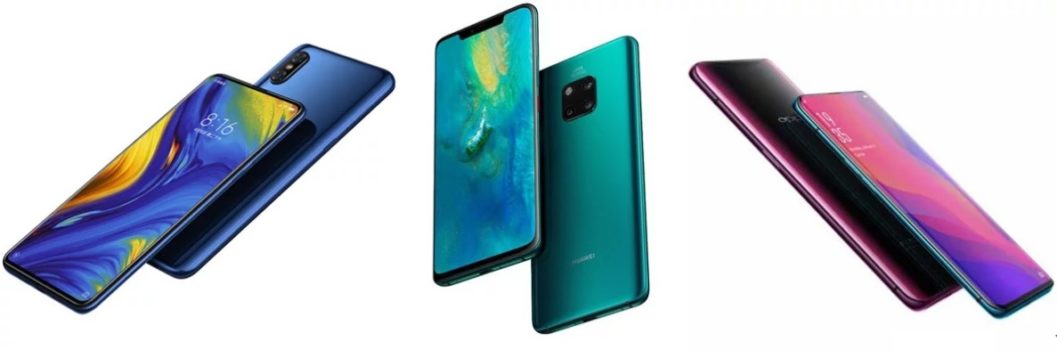 Comparaison de spécifications : Xiaomi Mi Mix 3, Huawei Mate 20 Pro et Oppo Find X