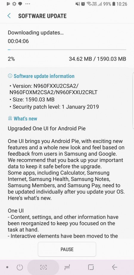 note9 update