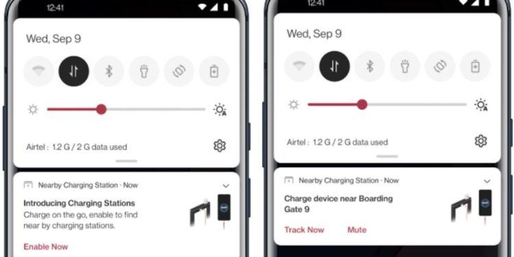 Les téléphones OnePlus affichent les points de recharge à l’aéroport