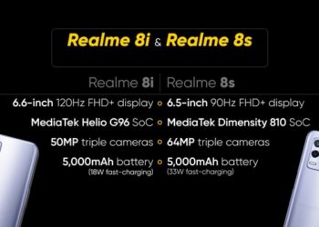Realme 8i et Realme 8S 5G sont maintenant officiels