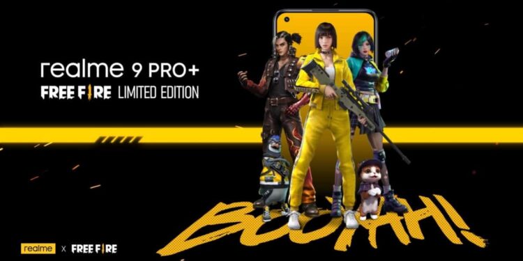 Lancement de Realme 9 Pro+ Free Fire Limited Edition en Thaïlande
