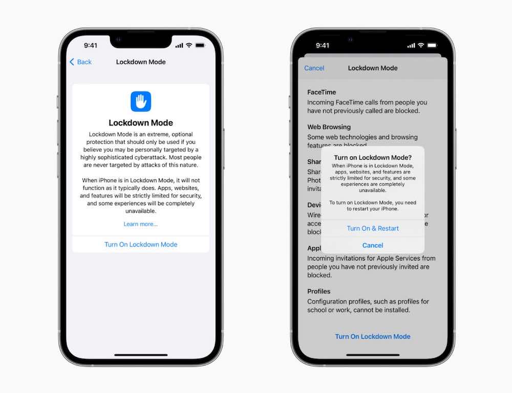 iPhone : Ce que la nouvelle fonction de sécurité mobile "Lockdown mode" va changer iPhone : Ce que la nouvelle fonction de sécurité mobile "Lockdown mode" va changer
