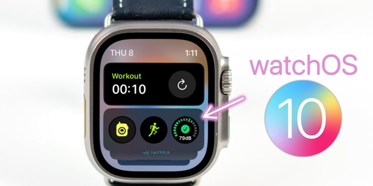 Les nouveautés sur l’Apple Watch avec watchOS 10