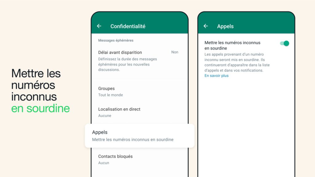 WhatsApp Numeros Inconnus en Sourdine : Nouvelles fonctionnalités de confidentialité annoncées