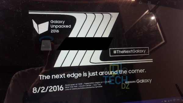 Galaxy Note 7  : fait une apparition discrète en fichier