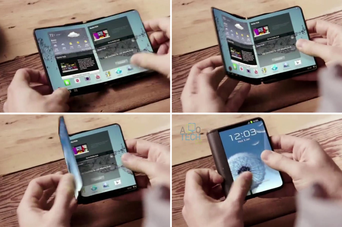 Samsung : Future smartphones avec des écrans pliables