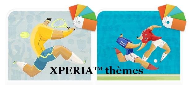 Sony : deux nouveau thèmes inspirés par le tennis et le football