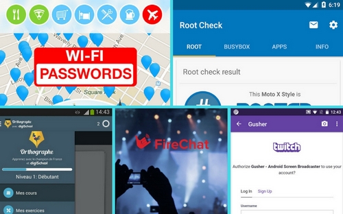 TOP applications Android de ces deux dernières semaines
