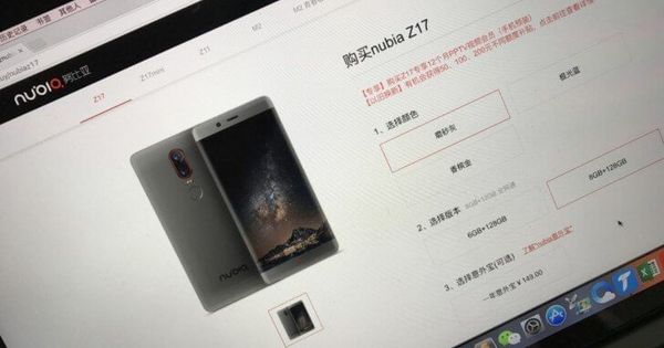 ZTE Nubia Z17 dévoile sa fiche technique et son design