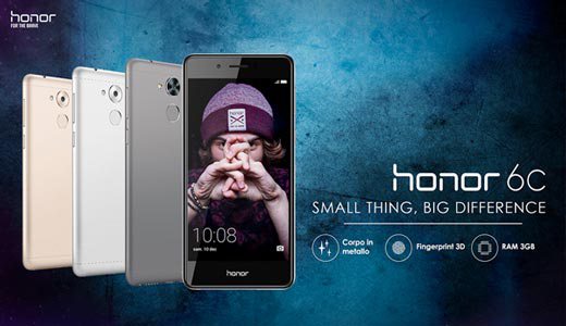 Honor 6C (4G) :  un smartphone milieu de gamme économique