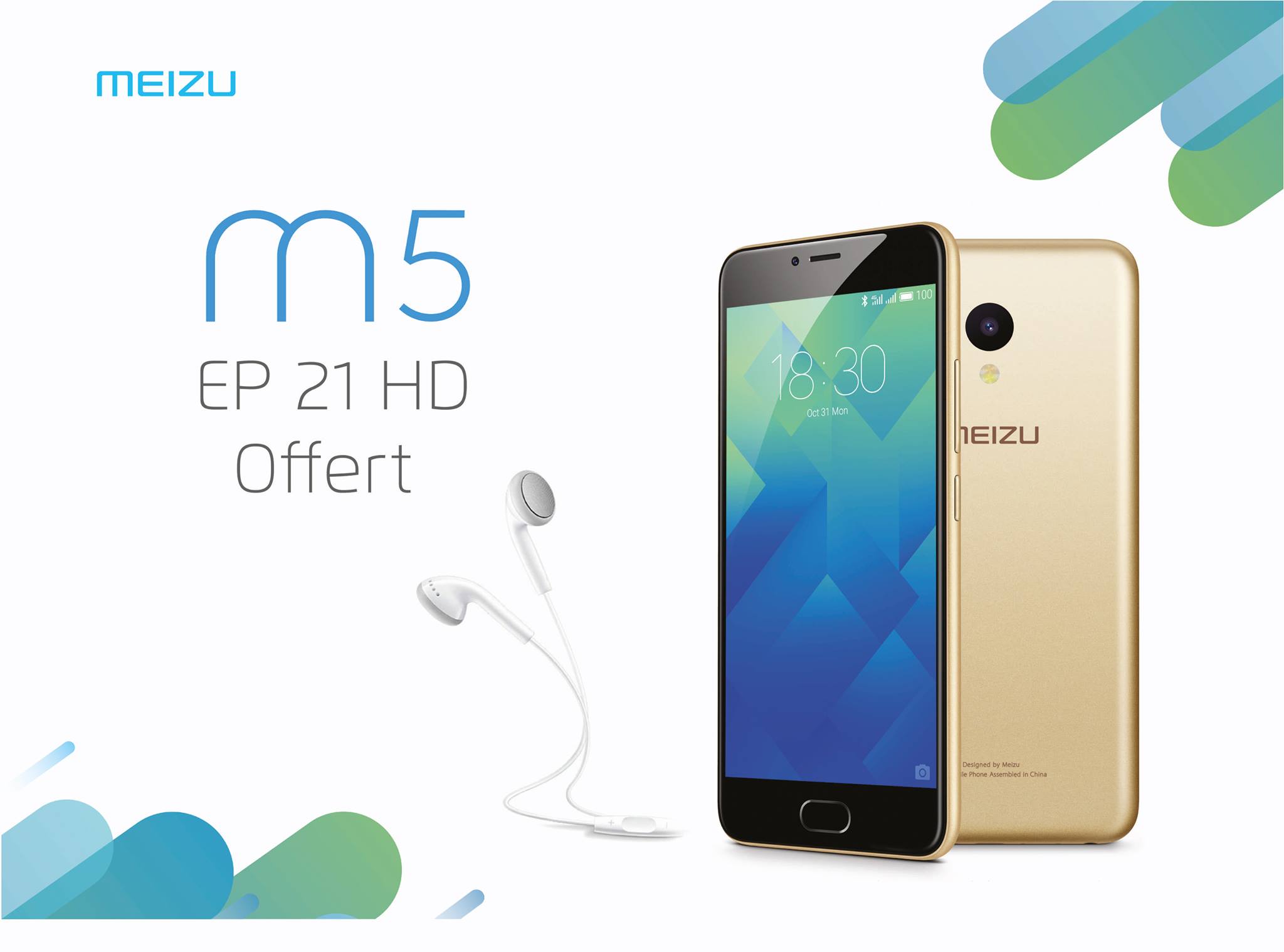 Matos Algérie : Un smartphone Meizu M5 acheter un écouteur EP-21HD Offert
