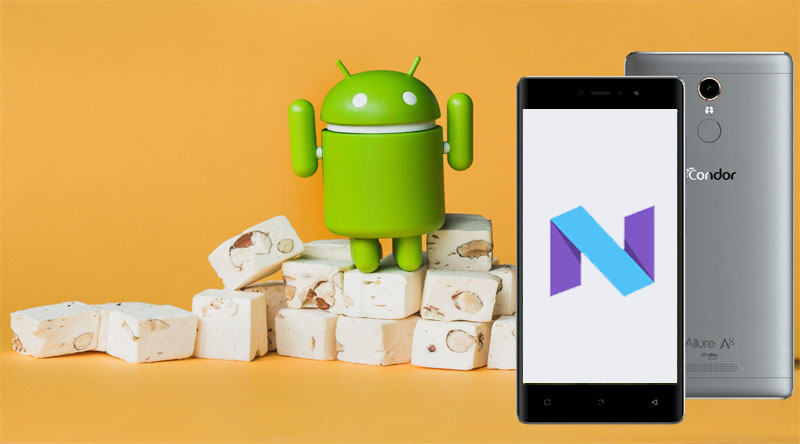 Condor Allure A8 est en train de recevoir la mise à jour vers Android 7.0 Nougat