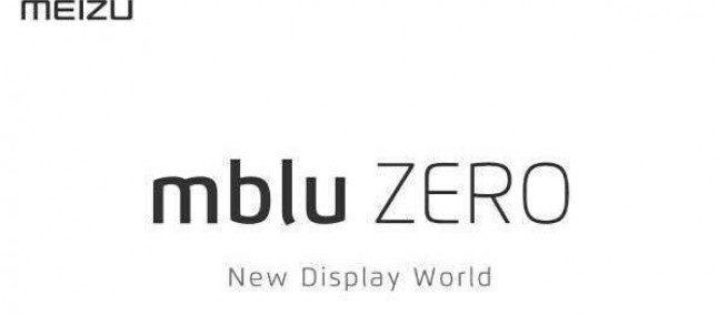 Meizu mblu Zero : Premier smartphone 100%  borderless ?