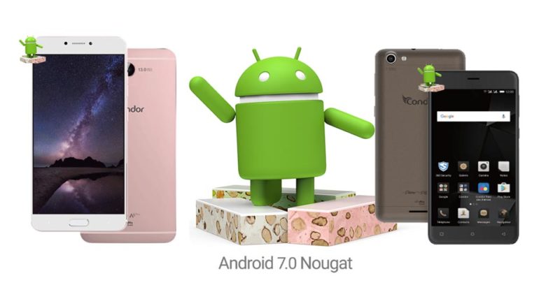 Android 7.0 Nougat : le Condor Allure A8 Plus et Plume P6 Pro Lte commence à recevoir la mise à jour