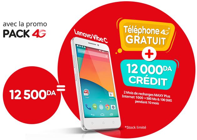 Ooredoo : Lance un nouveau Pack Lenovo Vibe C