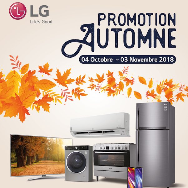Promotion d’automne chez LG Algérie Faite le plein de produits et de cadeaux
